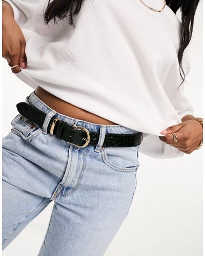& Other Stories Leather Belt - White