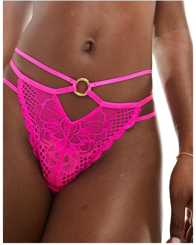 Ann Summers Compelling Lingerie Thong - Pink