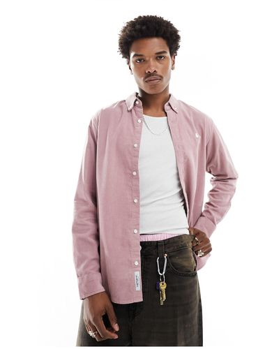 Carhartt – madison – cord-hemd - Pink