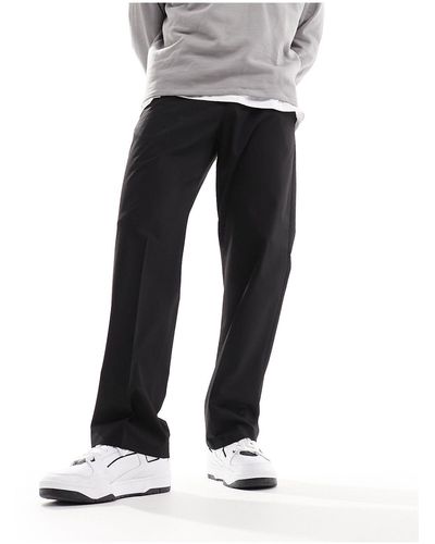 SELECTED Loose Fit Chinos - Black