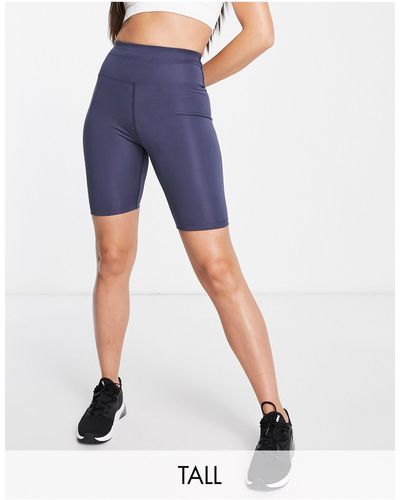 ASOS 4505 Tall Icon 8 Inch Booty legging Short With Bum Sculpt Detail - Blue