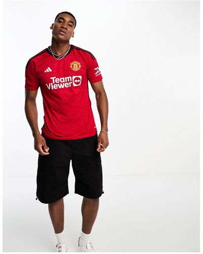 adidas Originals Adidas Football Manchester United Fc 2023/24 Unisex Home Shirt - Red