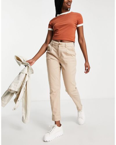 New Look Pleated Chino - Natural
