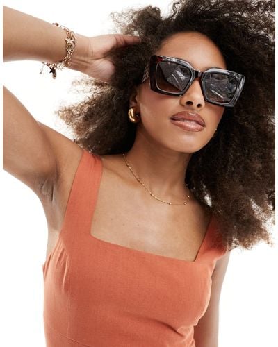 Accessorize Cateye Sunglasses - Brown