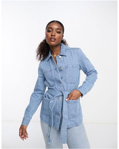 Womens blue hotsell jean jackets sale