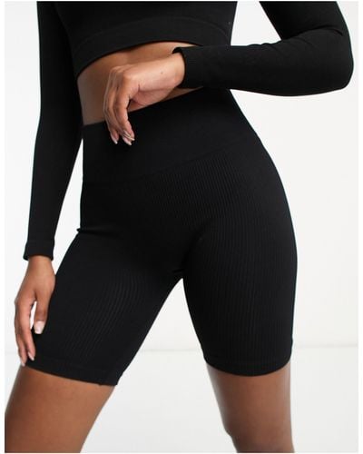 Hoxton Haus Seamless Gym legging Shorts - Black