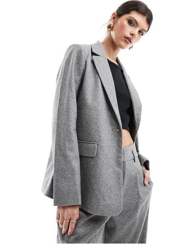 Vila Tailored Blazer Co-ord - Grey