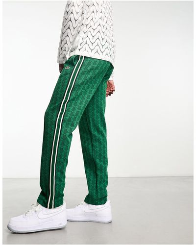 Lacoste Abstract Logo Graphics Straight Leg joggers - Green