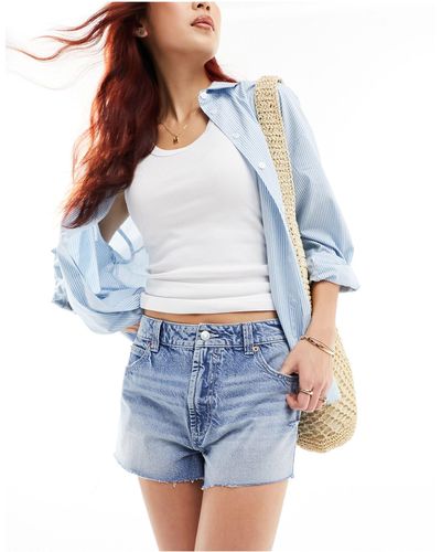 ASOS Denim Relaxed Short - Blue