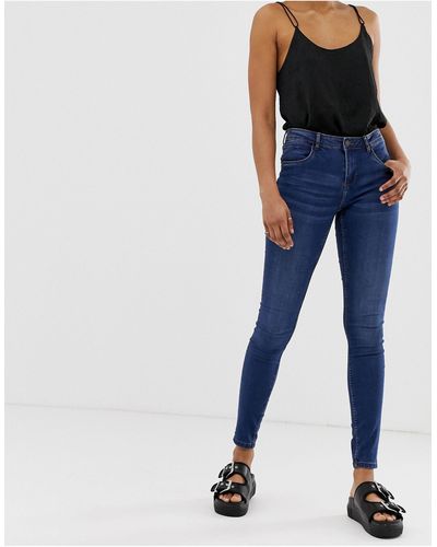 Noisy May Shaping Jeans Met Hoge Taille - Blauw