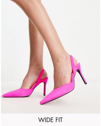 Glamorous Slingback Schoenen Met Hak - Roze