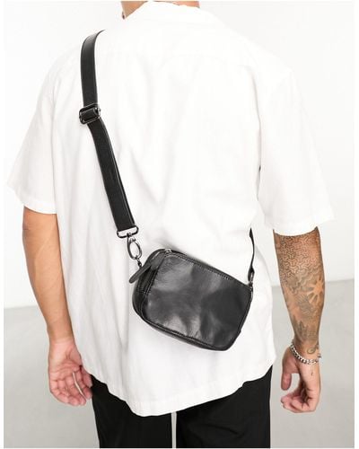 ASOS Leather Cross-body Camera Bag - White