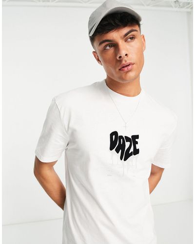 River Island T-shirt Met 'daze'-print - Wit