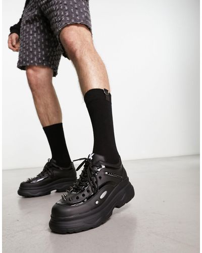 Koi Footwear Koi - Bane - Sneakers Met Dikke Zool En Spikes - Zwart