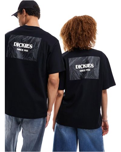 Dickies Camiseta negra con estampado en la espalda max meadows - Azul