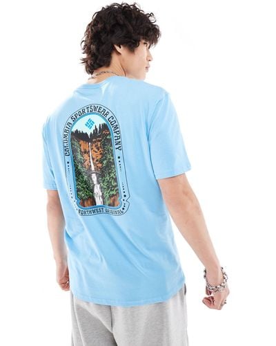 Columbia Cavalry Trail Back Print T-shirt - Blue