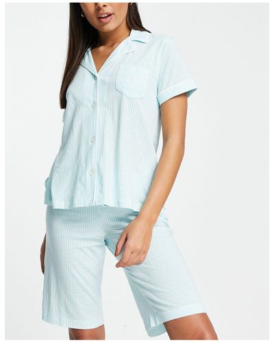 Lauren by Ralph Lauren Pyjama Short Set - Blue