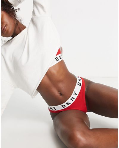 DKNY Intimates - perizoma senza fili color mattone stile boyfriend - Rosso