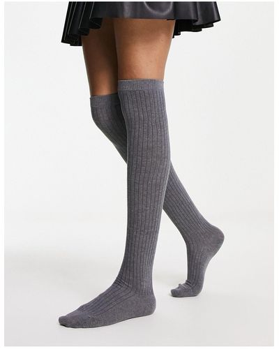 Monki Knee High Socks - Black