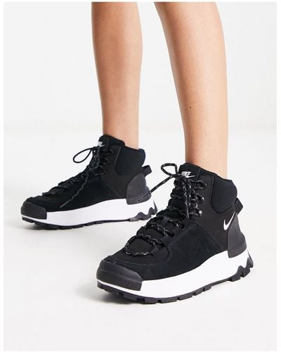 Nike City classic - scarponcini neri e bianchi - Nero
