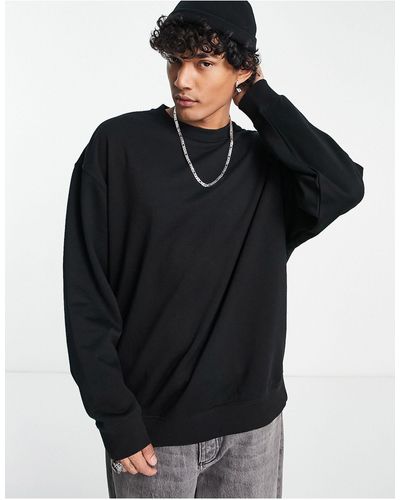 Weekday Oversized Sweatshirt - Zwart