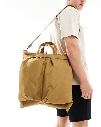 ASOS Heavyweight Tote With Cross Body Strap - Natural