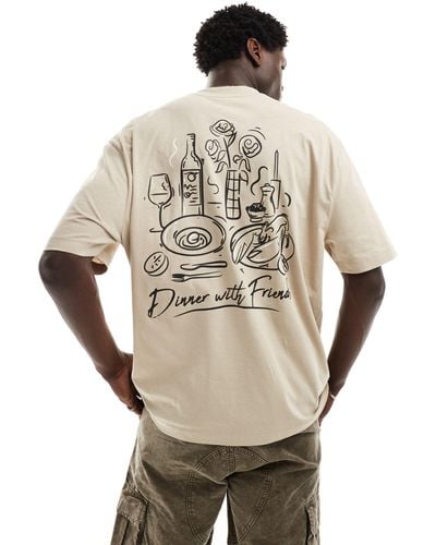 ASOS Oversized T-shirt - Natural