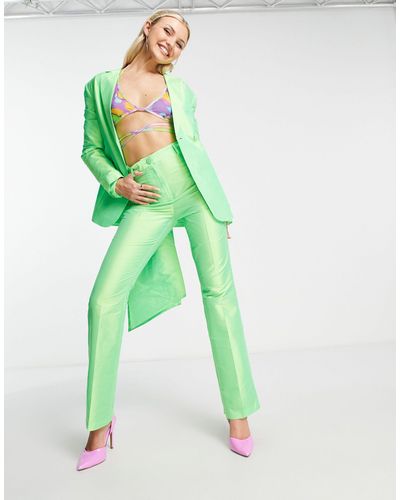 Collusion Pantaloni eleganti verdi - Verde