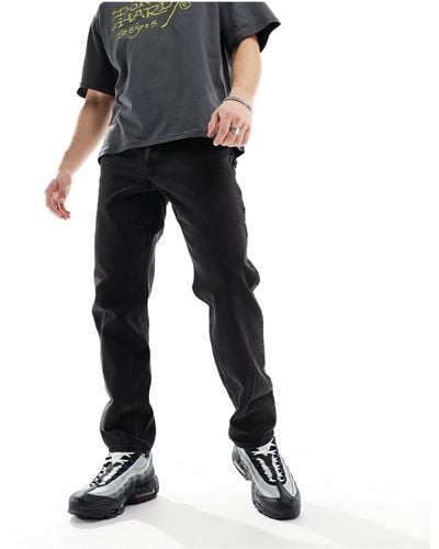 Weekday Barrel Relaxed Fit Tapered Jeans - Black