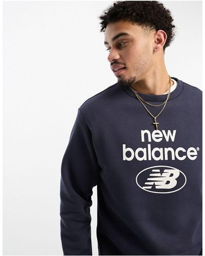 New Balance – essentials novelty – sweatshirt - Schwarz