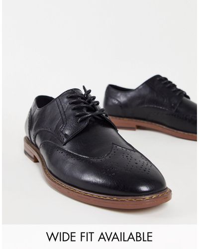 ASOS Chaussures richelieu imitation cuir - Noir
