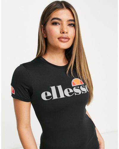 Ellesse Reflective Branding T-shirt - Black