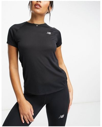 New Balance Impact Run Short Sleeve T-shirt - Black