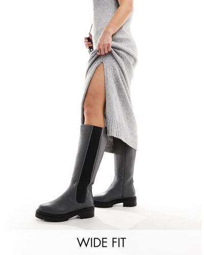 Simply Be Knee High Boots - White