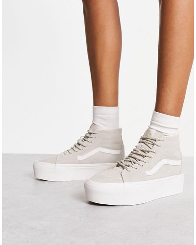 Vans platform cheap grise