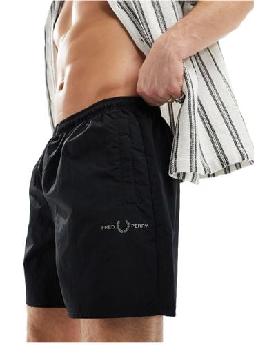 Fred Perry Ripstop Shorts - Black