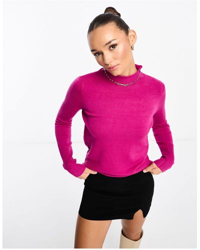 French Connection High Neck Jumper - Pink