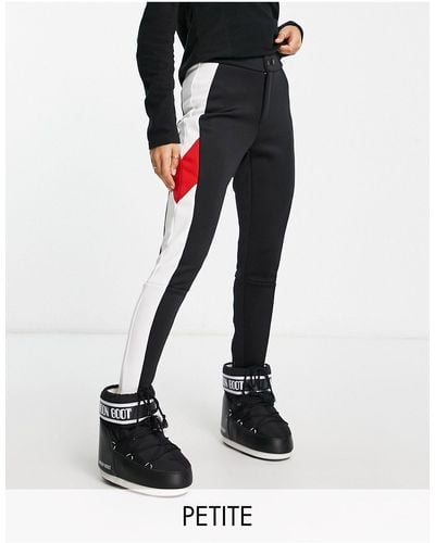 Threadbare Petite Ski Trousers With Panelling - Black