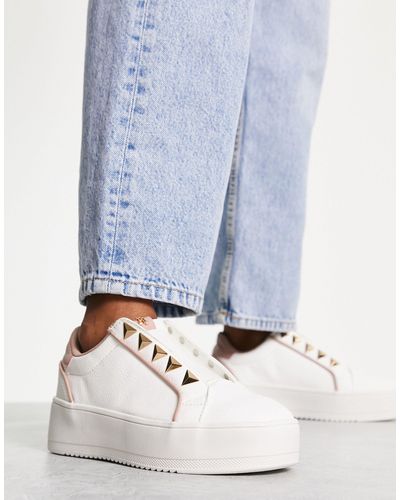 River Island Sneakers Met Rits Aan - Wit