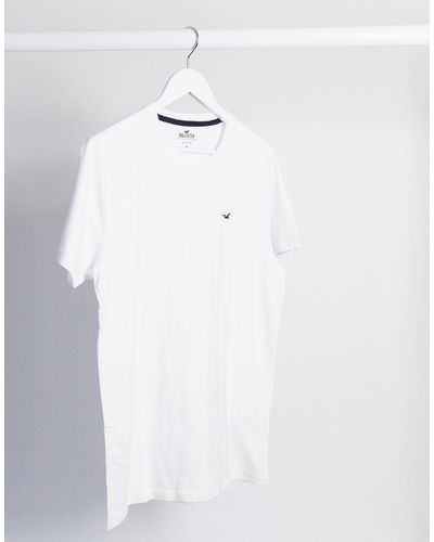 Hollister Camiseta blanca con logo - Blanco