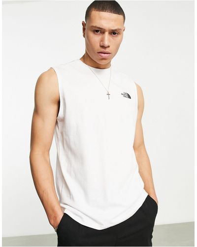 The North Face – simple dome – tanktop - Weiß