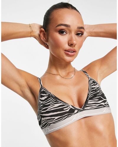 River Island Bh Met Dierenprint - Naturel