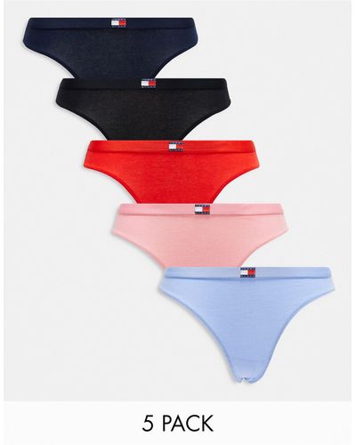 Tommy Hilfiger 5-pack Thongs - Red