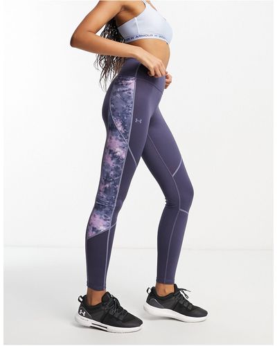 Under Armour Training Cold Weather leggings With Side Print - Blue