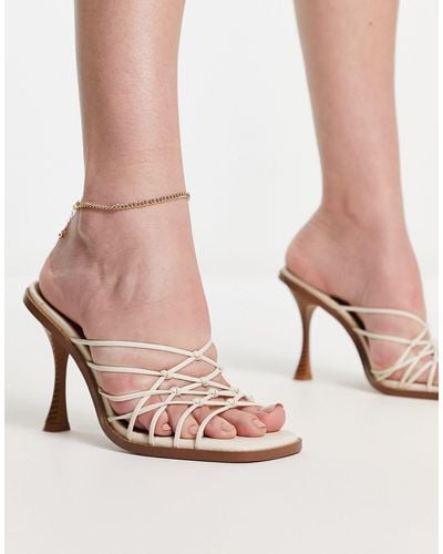 ASOS Nalo Knotted Heeled Mules - Pink