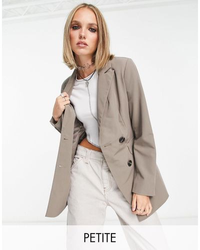 Only Petite Double Breasted Blazer - Multicolour