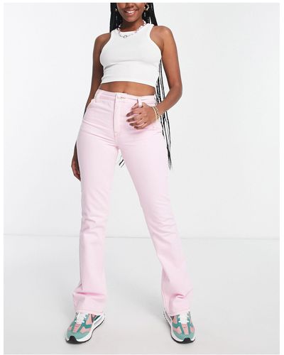 ASOS Hourglass - Flared Jeans - Roze