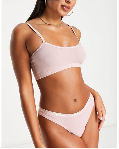 Ellesse – set mit bustier und tanga - Pink