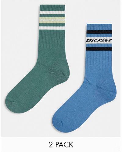 Dickies Genola 2 Pack Ankle Socks - Blue