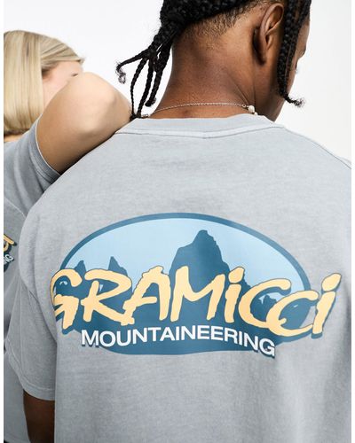 Gramicci Summit Backprint T-shirt - Blue